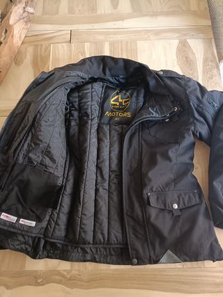 Chaqueta moto negra mujer