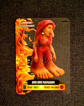 Lamincard Italian Brainrot - Carta coleccionable