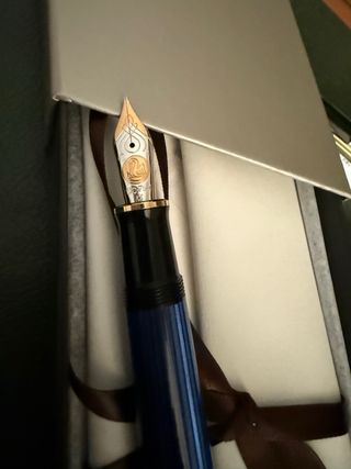 Pluma Pelikan M800 Azul