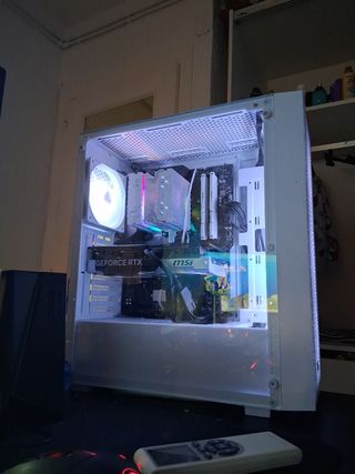PC Gaming RGB Blanco Aura