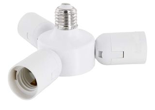 Adattatore 3 luci E27 - Bianco