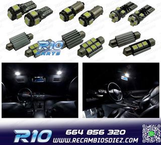 KIT 15 BOMBILLAS LED INTERIOR PARA BMW E46 COUPE SEDAN 318I 