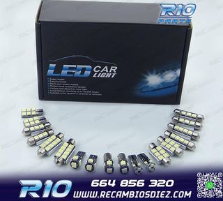 KIT 15 BOMBILLAS LED INTERIOR PARA BMW E46 COUPE SEDAN 318I 