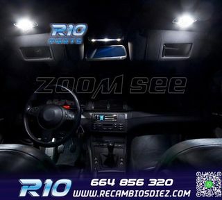 KIT 15 BOMBILLAS LED INTERIOR PARA BMW E46 COUPE SEDAN 318I 