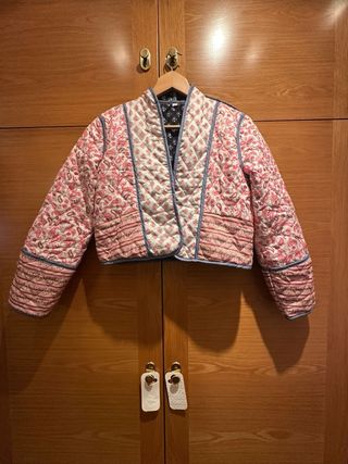 Chaqueta reversible S - Rosa y Azul