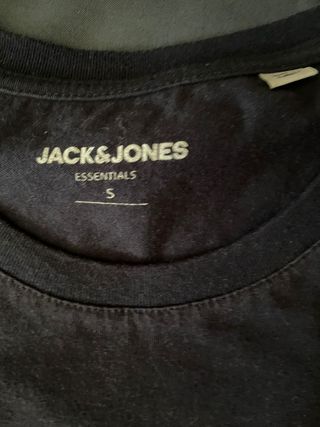 Camiseta negra JACK&JONES talla S