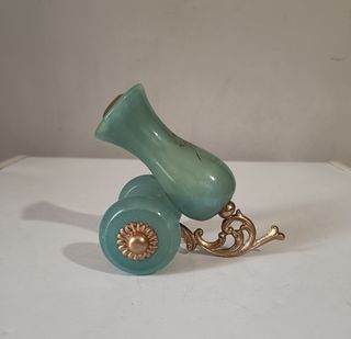 Raro portapenne vintage a forma di cannone 