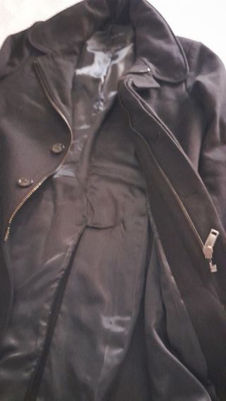 Abrigo Zara Hombre M Negro