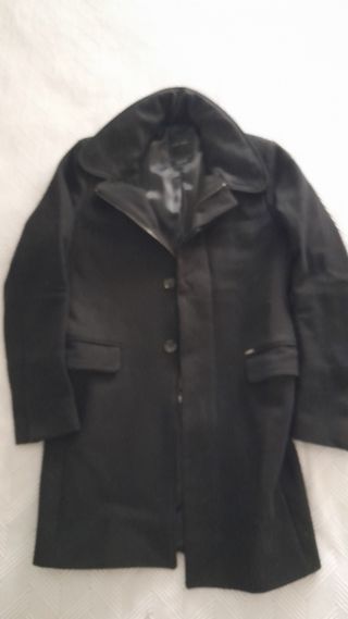 Abrigo Zara Hombre M Negro