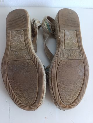 Sandalias esparto multicolor