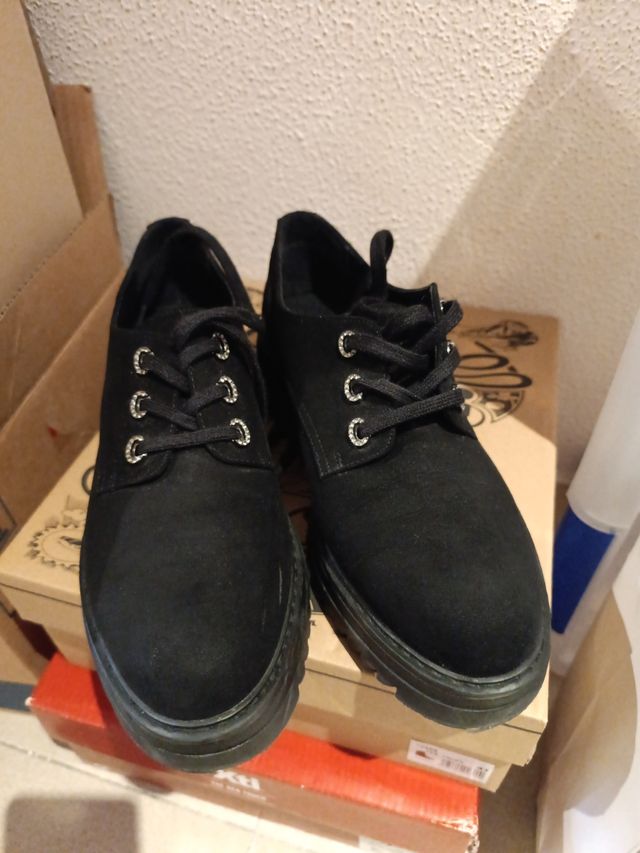 Zapatos ante negros - talla 41