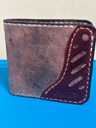 Cartera billetera cuero artesana