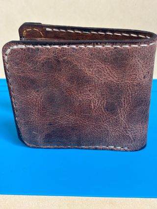 Cartera billetera cuero artesana