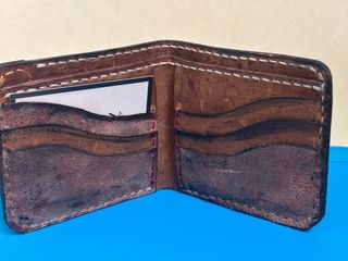 Cartera billetera cuero artesana