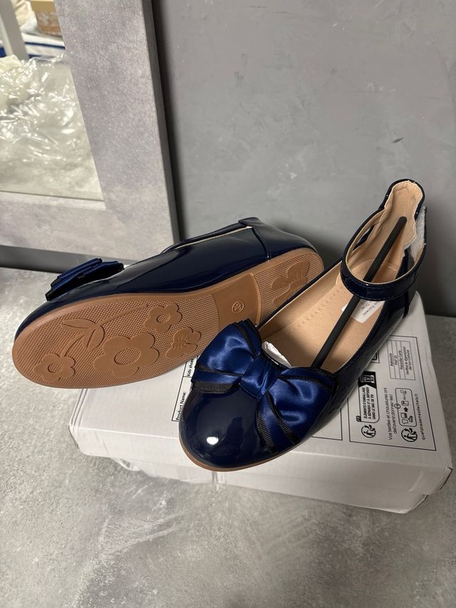 Zapatos niña azul marino,talla 22