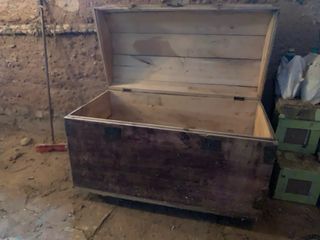 Baúl antiguo de madera - restaurar