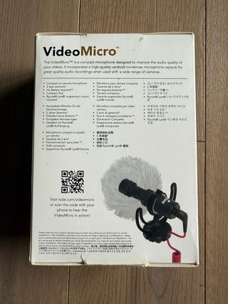 Vendo microfono RØDE VideoMicro