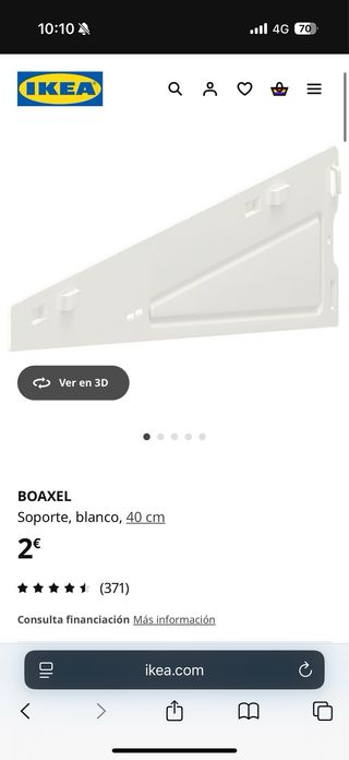 baldas Ikea blancas metal