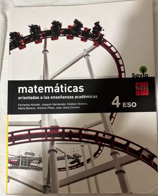 LIBRO TEXTO MATEMÁTICAS 4º ESO