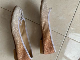 Bailarinas bicolor beige - cobre