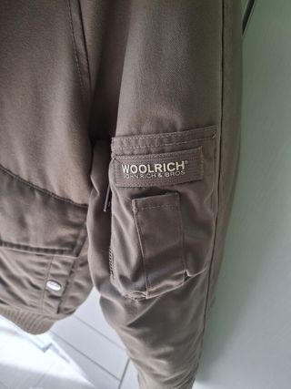 Giubbino Woolrich XS corto verde oliva