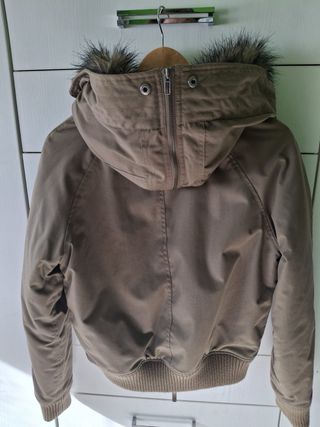 Giubbino Woolrich XS corto verde oliva