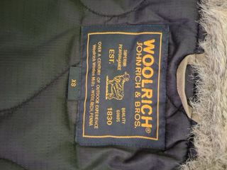 Giubbino Woolrich XS corto verde oliva