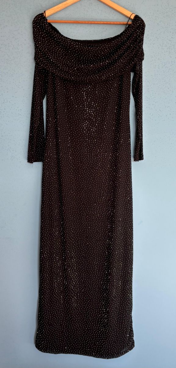 Vestido negro nochevieja con brillantes