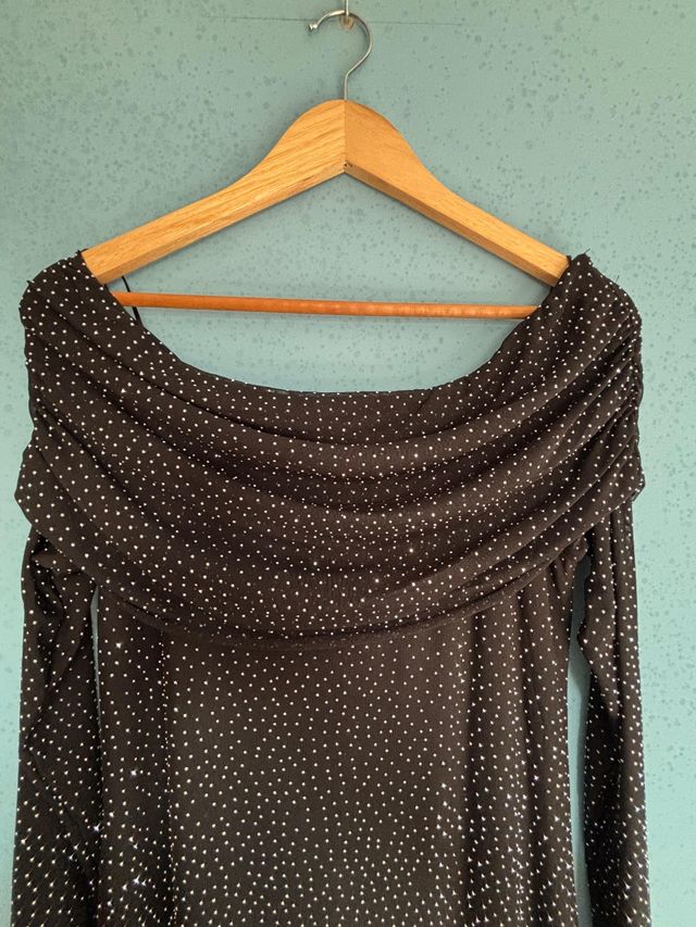 Vestido negro nochevieja con brillantes