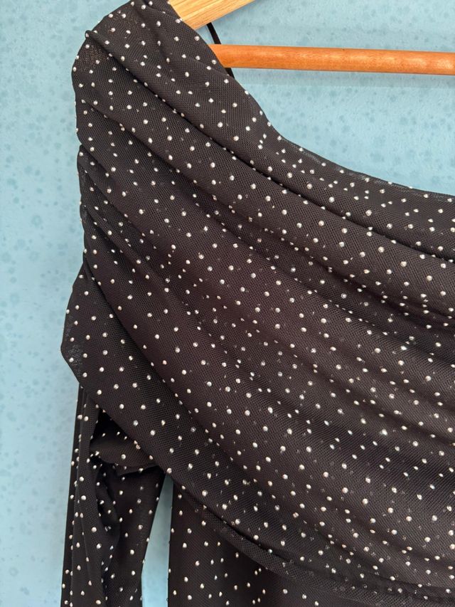 Vestido negro nochevieja con brillantes