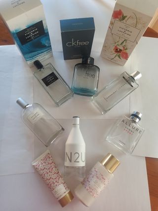 Colonias vacías: CK, Chanel, etc.