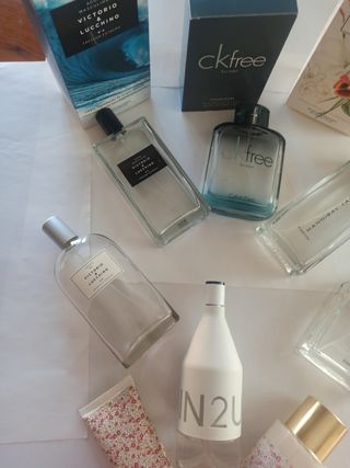 Colonias vacías: CK, Chanel, etc.