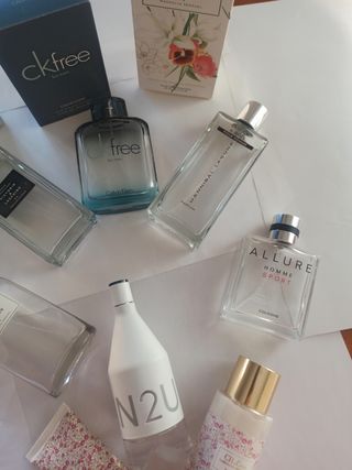 Colonias vacías: CK, Chanel, etc.