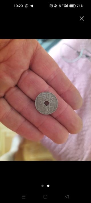 50 Céntimos Franco moneda antiguas
