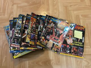 Lote de 50 antiguas revistas Heavy Rock.
