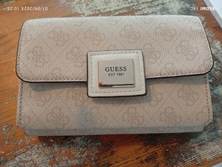 Bolso Guess beige y blanco