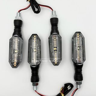 4x Intermitentes moto led homologados transparente