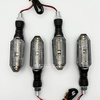 4x Intermitentes moto led homologados transparente