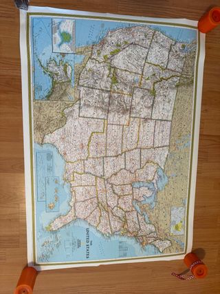 Mapa EEUU National Geographic