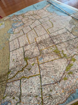 Mapa EEUU National Geographic