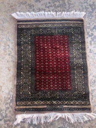 Tappeto persiano in seta e lana