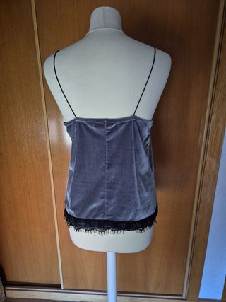 Top Bershka gris - Talla única