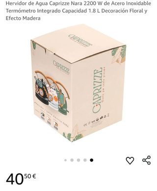 Herhervidor de Agua Caprizze Nara 2200 W