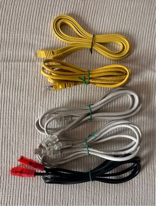 5 Cables Ethernet Cat.5e RJ45
