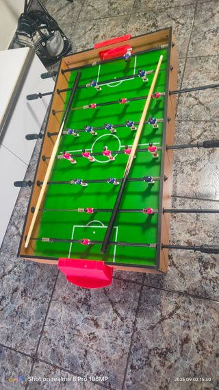 Mesa Multijuegos 4 en 1 - Futbolín, Ping Pong, Air