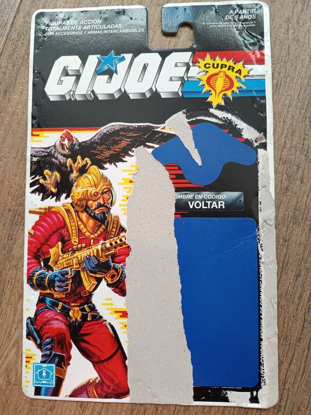 Cartón GI Joe Voltar