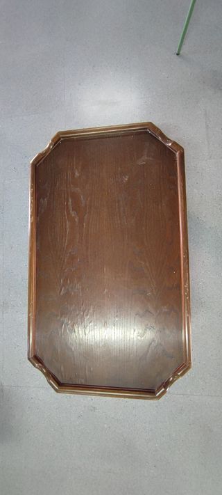 Mesa de madera marrón vintage