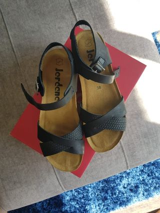 Sandalias BIO Espiga Negra NUEVA