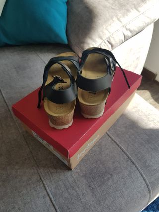 Sandalias BIO Espiga Negra NUEVA