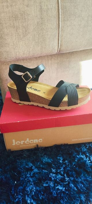 Sandalias BIO Espiga Negra NUEVA